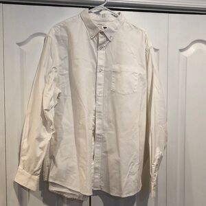 Old Navy Men's white Button Down Shirt
